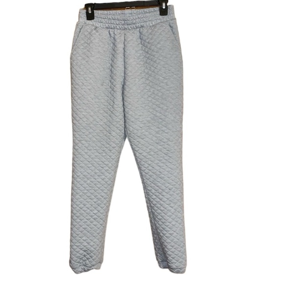 •RUE21•GRAY QUILTED HIGH WAISTED SWEAT PANT JOGGER SIZE SMALL WITH POCKETS EUC - Picture 1 of 10